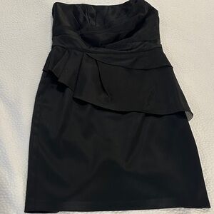 White House Black Market Strapless Black Dress